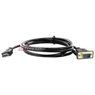 HDMI to VGA 6ft VIDEO CABLE CORD for PS3 Xbox 360 DVD HDTV Computer TV 
