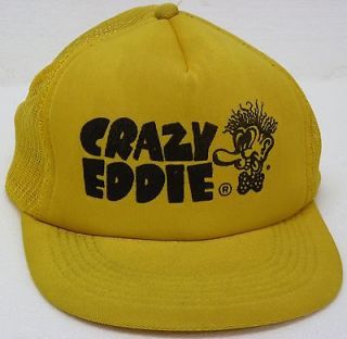 Crazy Eddie Baseball Golf Truckers Farmers Hat 1980s Vintage Exc Cond 