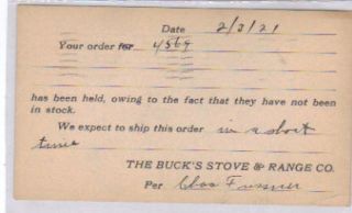 St. Louis, MO   The Bucks & Stove & Range Company 1921