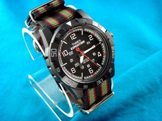 NEW TIMEX MENS LARGE DIVERS STYLE 24 HR INDIGLO WATCH