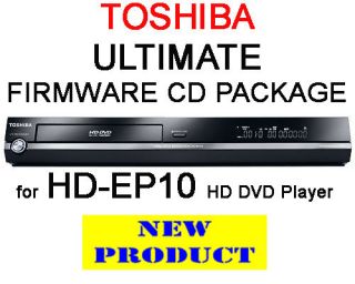 REGION FREE & V4.0 FIRMWARE CD PACK FOR TOSHIBA HD EP10 HD DVD PLAYER