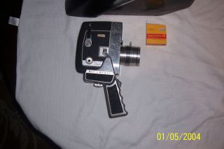 Vintage Bell and Howell 8 mm Video Camera with Leather Case
