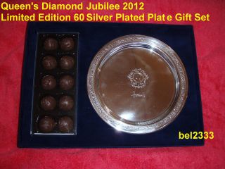   Jubilee Plate Silver Plated LE 60 No 60 COA Harrods Chocolate 2012