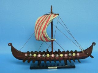 Viking Drakkar 14 Wooden Model Ships Newport Nautical Decor Model 