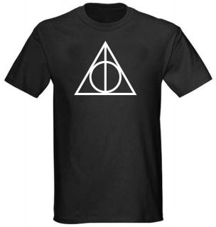 HARRY POTTER DEATHLY HALLOWS T SHIRT   ALL SIZES (INC KIDS & LADYFIT)