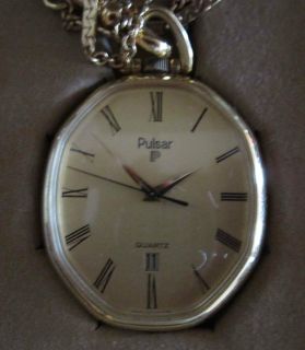 RUNNING Pulsar Pocket Watch   Vintage, 1970s? Including Box, PERFECT 