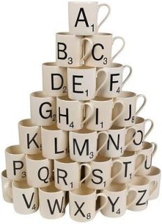 Scrabble Coffee Mug   Choose Your Letters