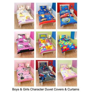 Boys & Girls Character Duvet Cover & Curtain Sets (Free UK P+P)