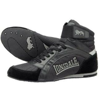 NEW LONSDALE BOXING SHOE SWIFT BLACK KIDS & ADULT BOOTS