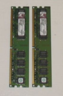 2GB 2X1GB PC2 5300 memory ram NON ECC DDR2 667MHz desktop upgrade PC