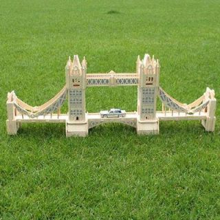Brand New 3D Tower Bridge Model Wood Craft Construction Kit Puzzle Toy