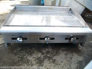 36 GRIDDLE GRILL Turbo Air Manual Gas Flat TAMG 36
