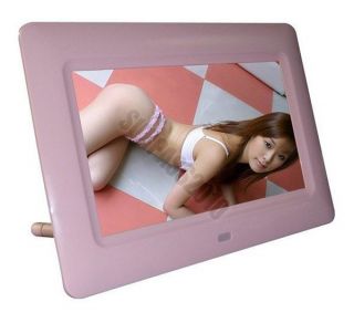 2012 PINK 7inch 800*480 LCD Digital Photo Frame  MUSIC AVI/DAT 