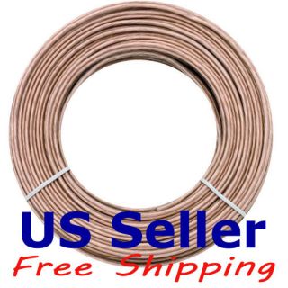 100 FT 12 AWG Gauge 2 Conductor Speaker Wire GA Car or Home Audio Gold 