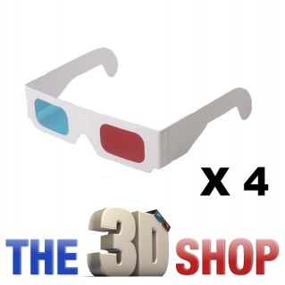 3D GLASSES RED/BLUE ANAGLYPH FOR 3D DVD GAME