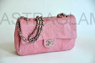 Chanel SNAKE Exotic Skin Medium Classic Flap Bag Handbag Purse New 