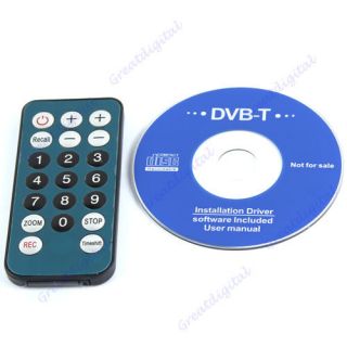 New Mini DVB T Digital USB 2.0 HDTV TV Stick Tuner Receiver Recorder W 