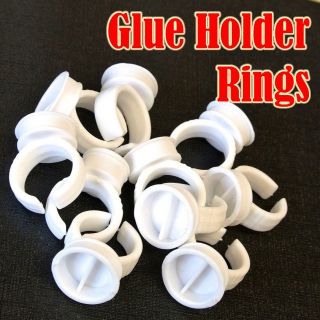   Extension Glue Pallet Stand Disposable Holder Rings 10 20 50 100 UK