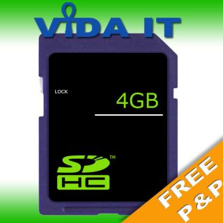 4GB SD MEMORY CARD FOR Vivitar Vivicam DVR 810HD