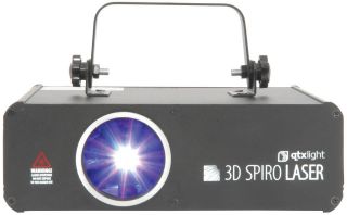QTX Spiro 3D Laser RED GREEN BLUE 500mw DMX AUTO SOUND TO LIGHT DJ 