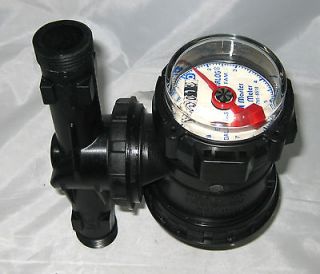   Plastic Flexible Axis Water Meter (FAM) can install vertically, US Gal