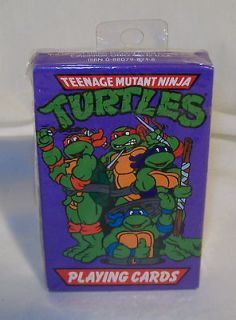   RARE Teenage Mutant Ninja Turtles Deck of Cards 1990 Brand NEW