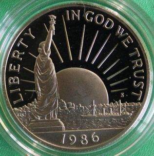 1986 Liberty Half Dollar Proof Statue of Liberty COIN ONLY 