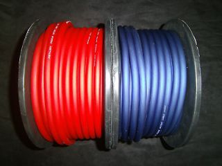   AWG WIRE CABLE 20 FT 10 RED 10 BLUE POWER GROUND STRANDED PRIMARY