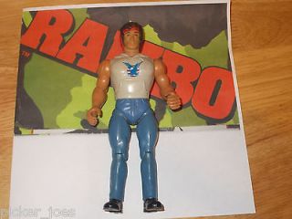 1986 COLECO FIRE POWER RAMBO Vintage Army Soldier Action Figure
