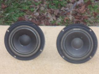 Two 6 Pioneer Vintage Mid Range 16 ohm speakers removed from a CS 
