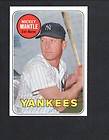 1969 TOPPS MICKEY MANTLE WL WHITE LETTERS 500