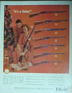 1964 Daisy B B Gun Boys Kids Toy Christmas Ad