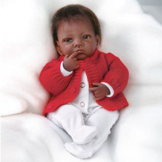 Ashton Drake Truly ReaL JASMINE AFRICAN AMERICAN BABY GIRL DOLL TINY 