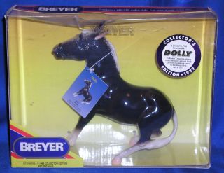Breyer~1999 July December~​Dolly Glossy Charcoal Balking Mule~NIB