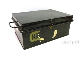 An Antique Hobbs & Co Portable Strongbox c 1850