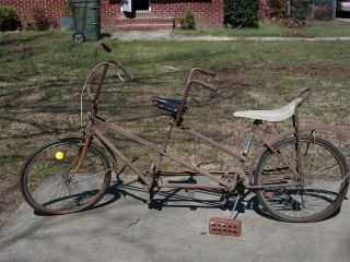Antique vintage 1950s two (2) seater Huffman Huffy Bicycle Bike