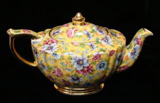 James Sadler / Sophie Chintz Full Size Teapot ~ Excellent