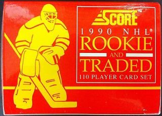 1990 Score NHL Hockey Rookie & Traded 110 Card Set Eric Lindros 