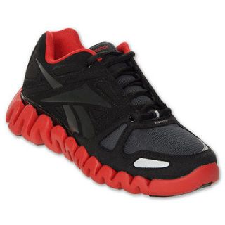 REEBOK Zig Dynamic Running Shoes Black/Red J82794 Big Boys Sizes 5.5 