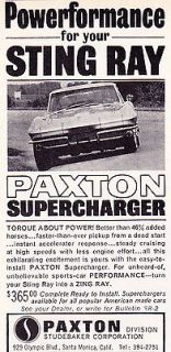 1964 CHEVROLET CORVETTE STING RAY ~ PAXTON SUPERCHARGER ~ SUPER 