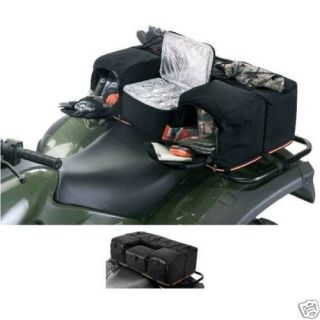 ATV Quad Rear Rack Storage Bag Pack with Cooler   Black