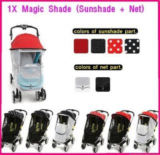 Manito Magic Mosquito Net Sun shade for baby stroller pushchair canopy 