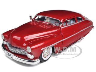 1949 MERCURY METALLIC RED 1/25 DIECAST CAR MODEL BY FIRST GEAR 40 0060