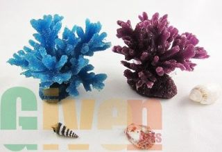 2xAquarium Fish Tank Silicone Sea Anemone Artificial Coral Ornament 