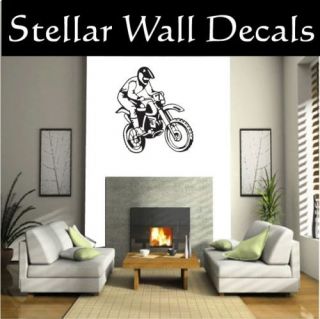 Dirt Bike Moto Wall Car Vinyl Decal Sticker STlarge001