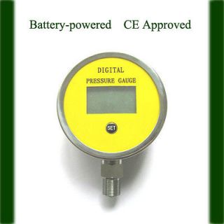   Case Battery Powered Digital Pressure Gauge 4 Figure LCD Display