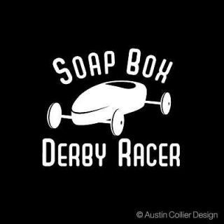 SOAP BOX DERBY RACER Vinyl Car Decal Window Sticker