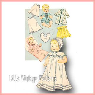 Vtg Baby Doll Clothes Pattern~ 20 21 Tiny Tears, Betsy Wetsy 