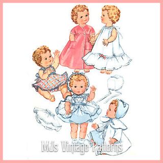   Baby Doll Dress Clothes Pattern ~ Ginette, Ginny, Dy Dee Baby, Wendy