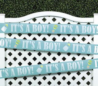 Baby Shower Party BLUE ITS A BOY Decoration Tape